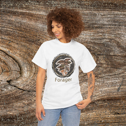 Foraging Mushroom Tee — Retro Grunge Forager Gift