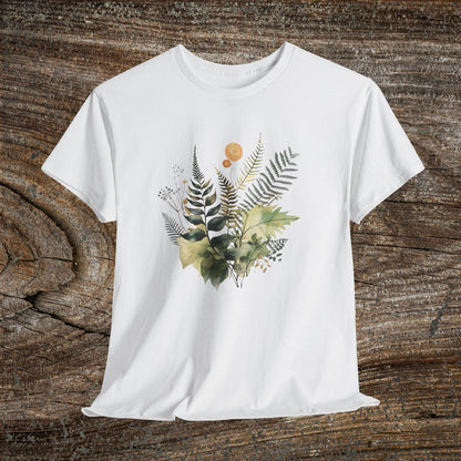 Vintage Watercolour  Floral TShirt — Botanical Graphic T-Shirt