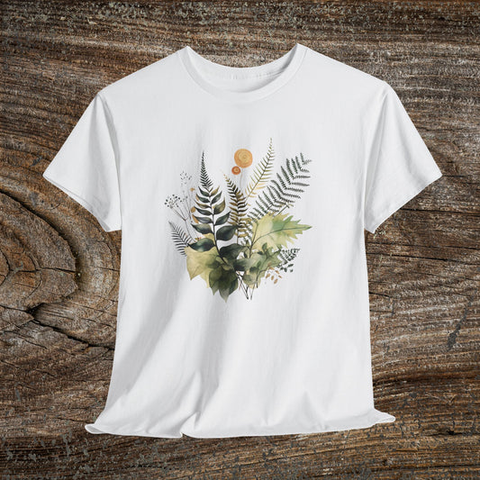 Vintage Watercolour  Floral TShirt — Botanical Graphic T-Shirt