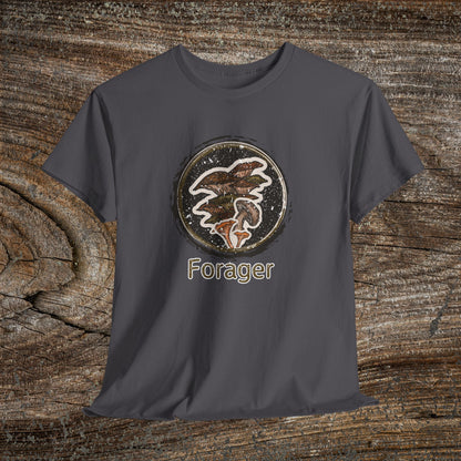 Foraging Mushroom Tee — Retro Grunge Forager Gift