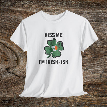 Kiss Me I'm Irish-ish Shamrock Tee | St. Patrick's Day Clover Shirt