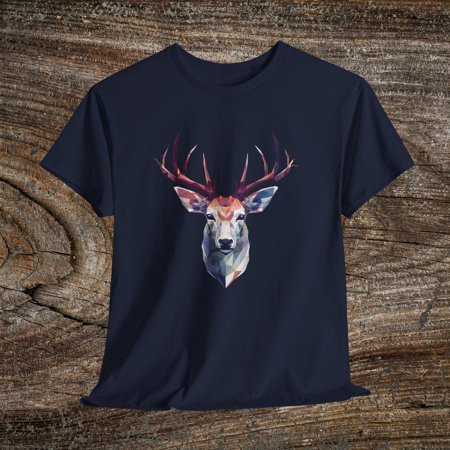 Geometric Abstract Deer T-Shirt — Modern Minimalist Deer Tee