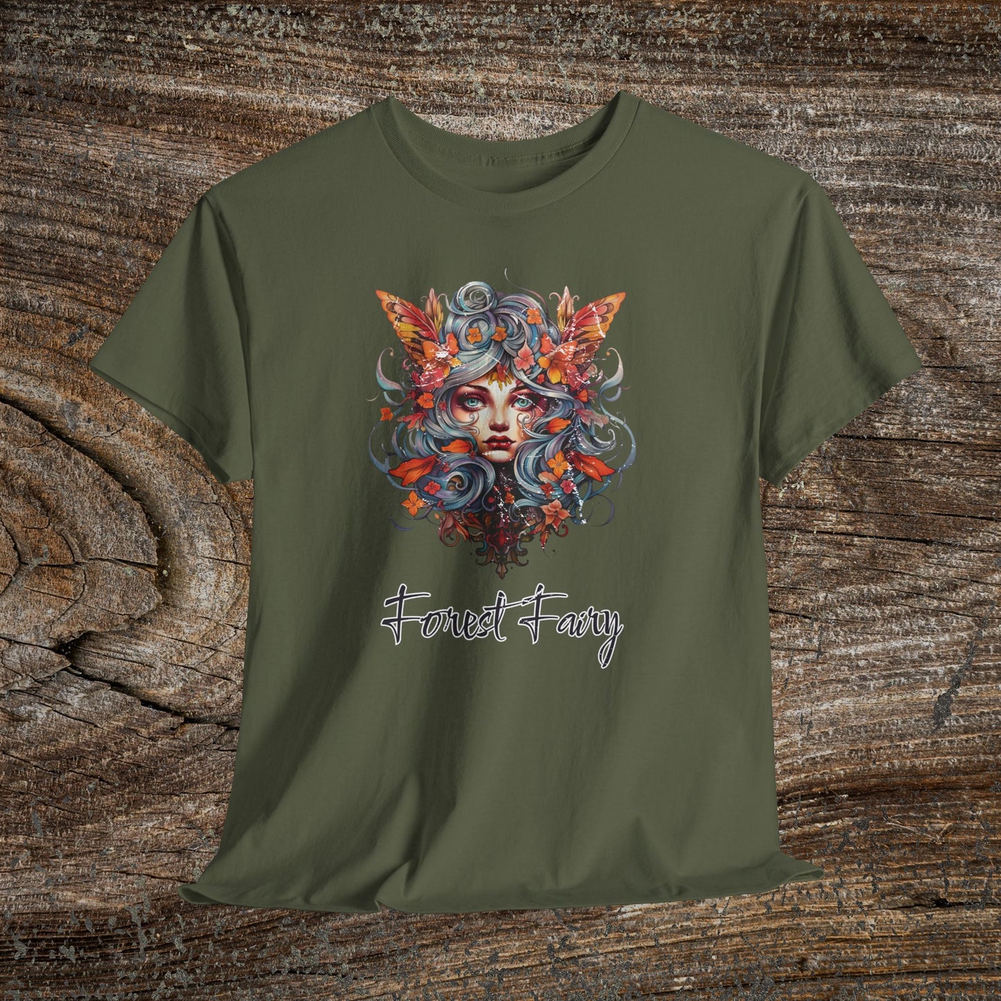 Vintage Forest Fairy T-Shirt - Enchanted Woodland Graphic Tee