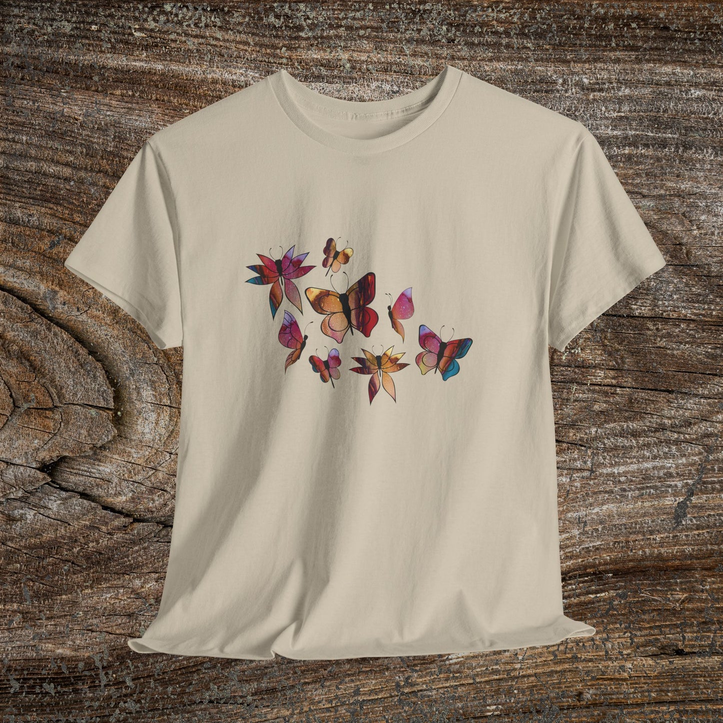 Colourful Butterfly T-Shirt — Nature Lover Gift