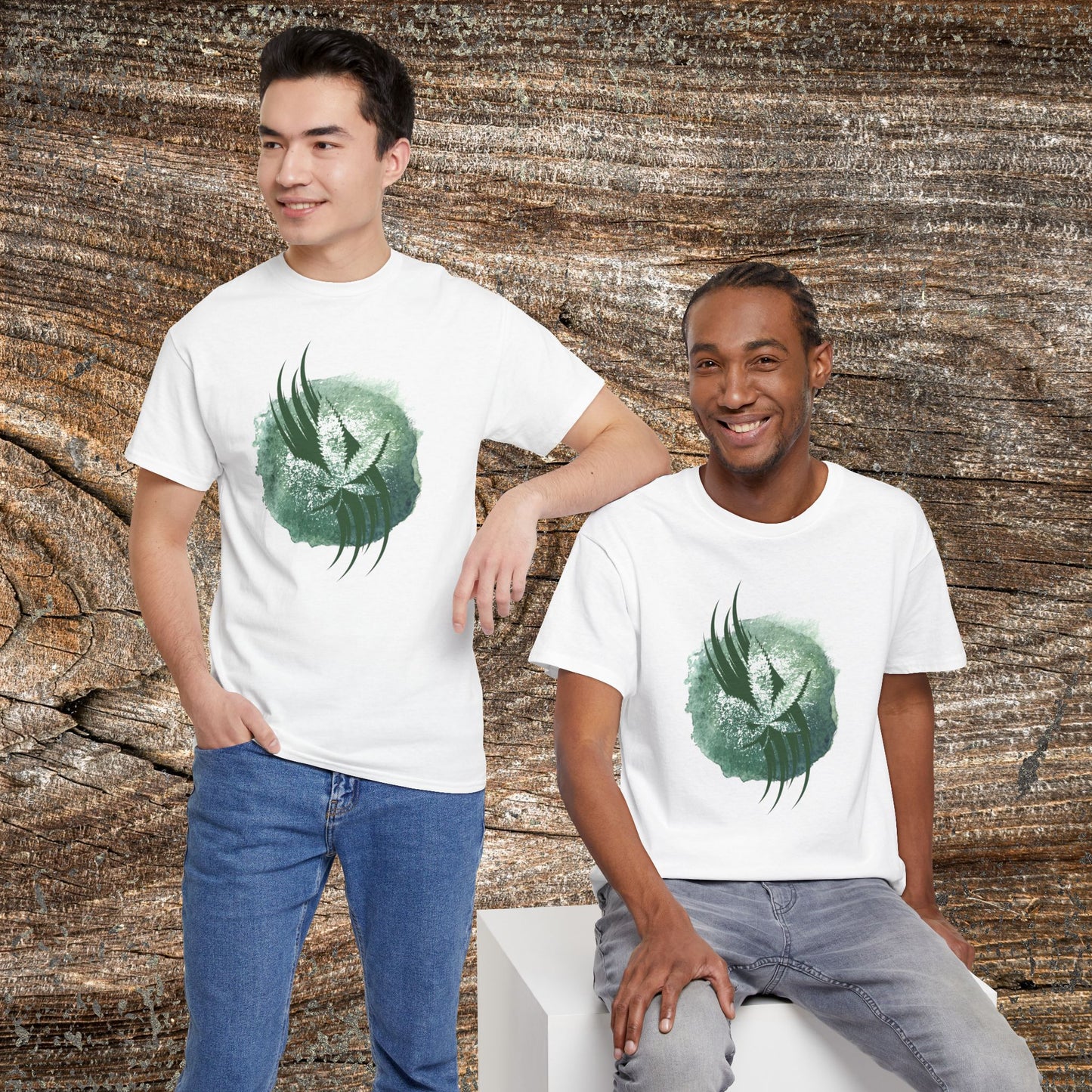 Grunge Weed Leaf 420 TShirt - Retro Marijuana Stoner Gift