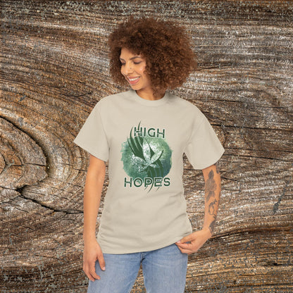 Grunge Weed 420 TShirt - "High Hopes" - Retro Marijuana Stoner Gift