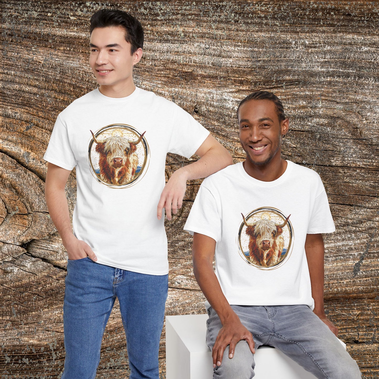 Rustic Boho Cow TShirt