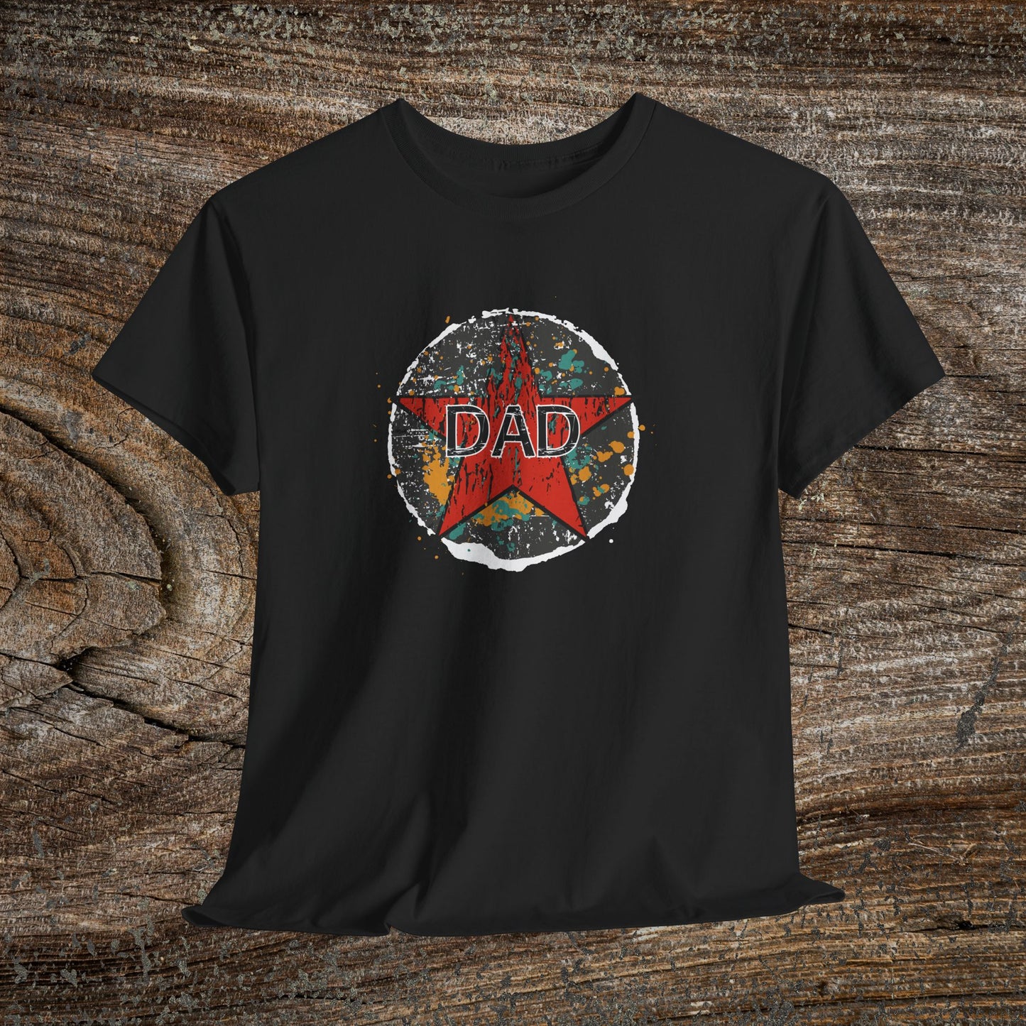 Grunge Dad Star T-Shirt — Retro Father's Day Gift