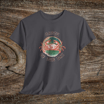 Grunge Retro Crab T-Shirt - 'Catch of the Day' - Grunge Fishing Shirt