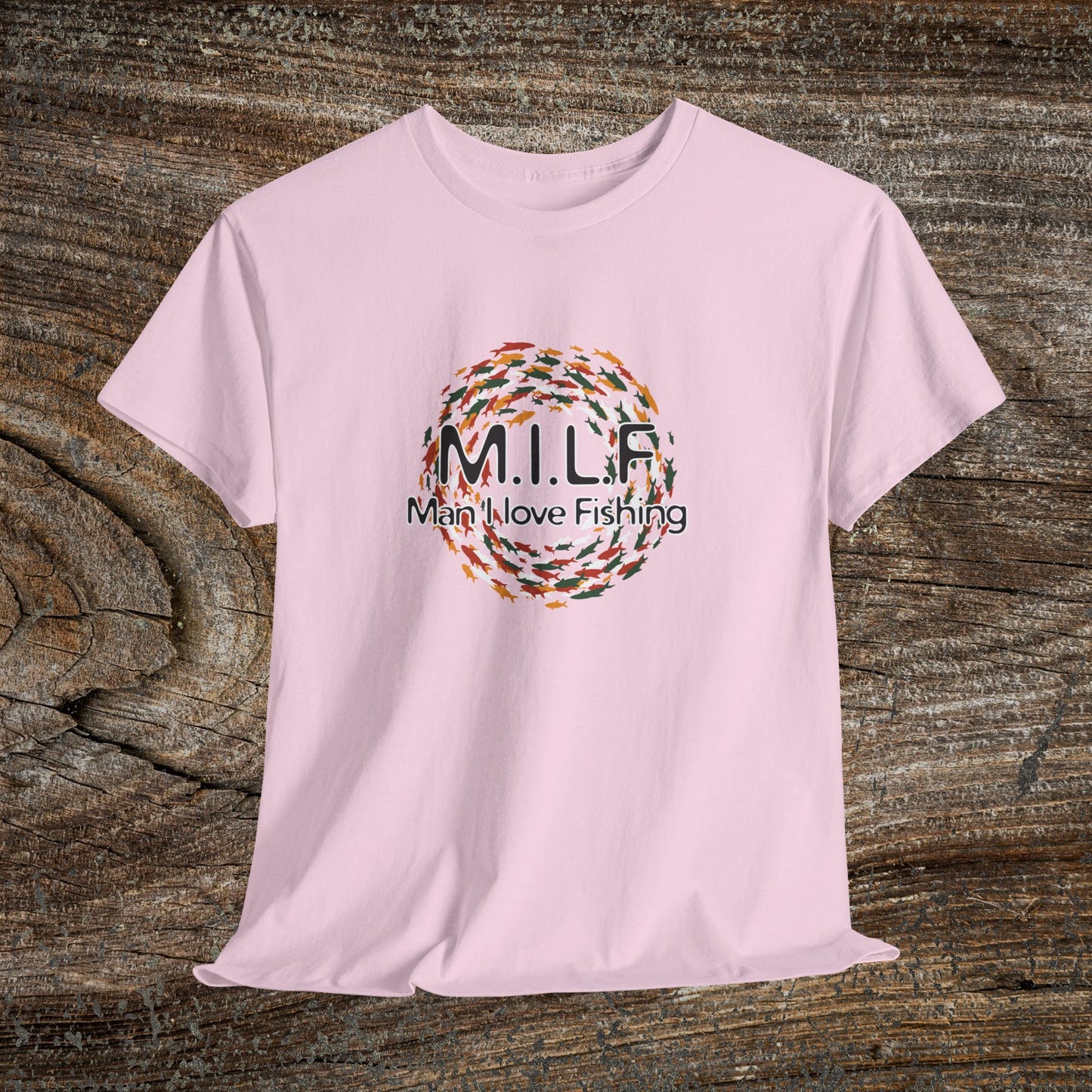 Funny Retro 'M.I.L.F. — Man I Love Fishing' T-Shirt