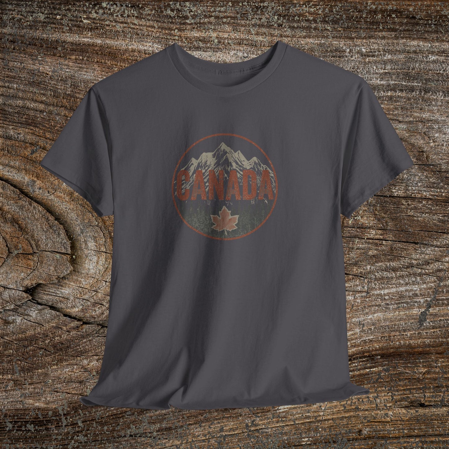 Distressed Canadian Logo T-Shirt — Grunge Canada Tee