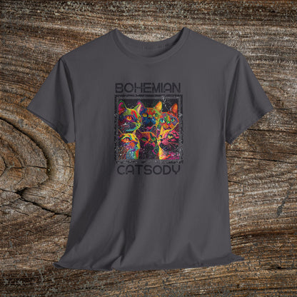 Retro Bohemian Catsody T-Shirt — Funny Vintage Cat Graphic Tee