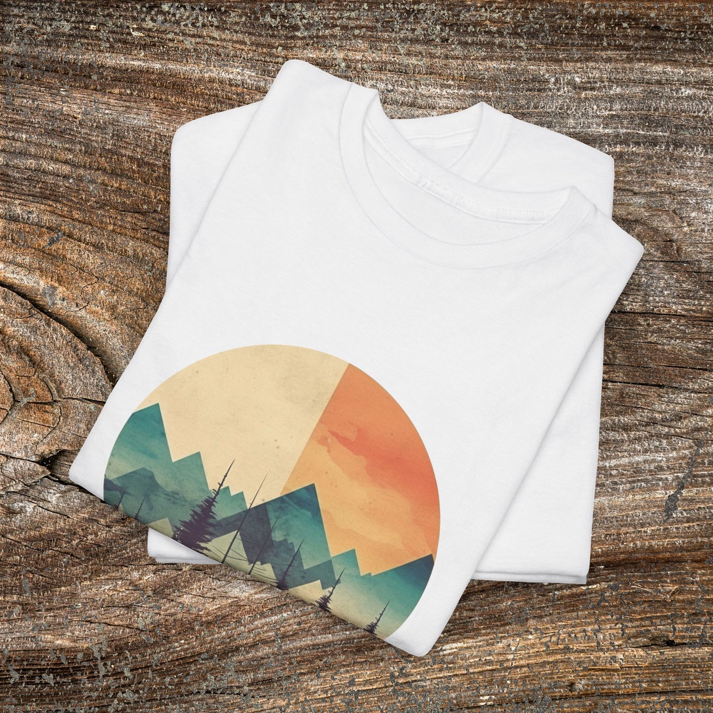 Vintage Mountain Landscape TShirt - Nature Lover Gift