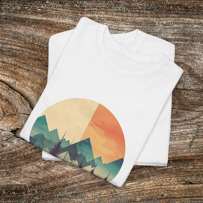 Vintage Mountain Landscape TShirt - Nature Lover Gift