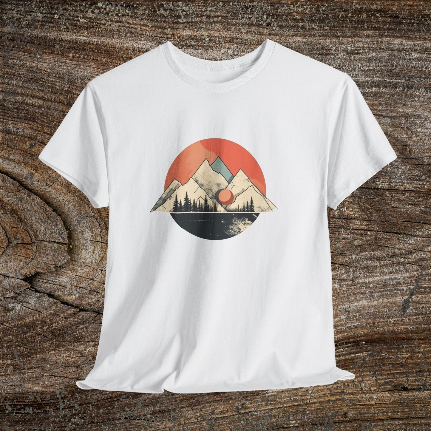 Vintage Retro Mountain TShirt - Trendy Cute Mountain Landscape Shirt