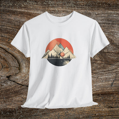 Vintage Retro Mountain TShirt - Trendy Cute Mountain Landscape Shirt