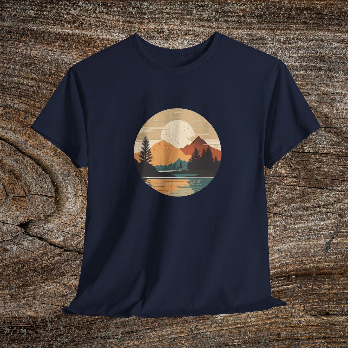 Rustic Mountain Landscape TShirt - Nature Lover Gift