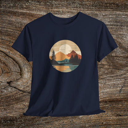 Rustic Mountain Landscape TShirt - Nature Lover Gift