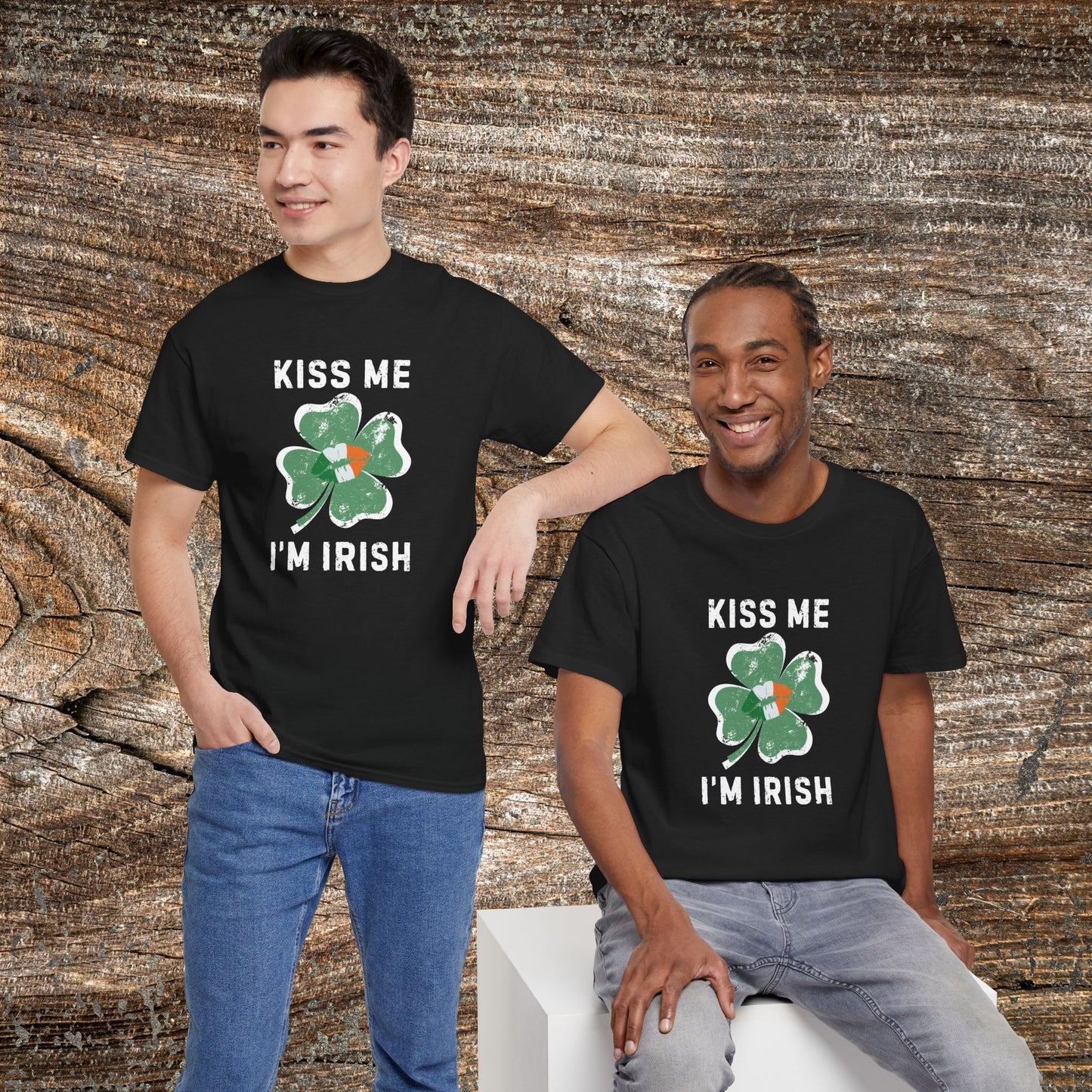 Kiss Me I'm Irish Shamrock Tee | St. Patrick's Day Clover Shirt