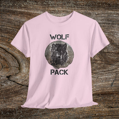Grunge Wolf Pack T-Shirt — Retro Edgy Wolf Pack Tee
