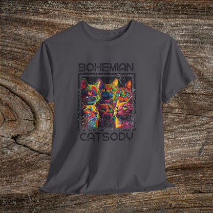 Retro Bohemian Catsody T-Shirt — Funny Vintage Cat Graphic Tee