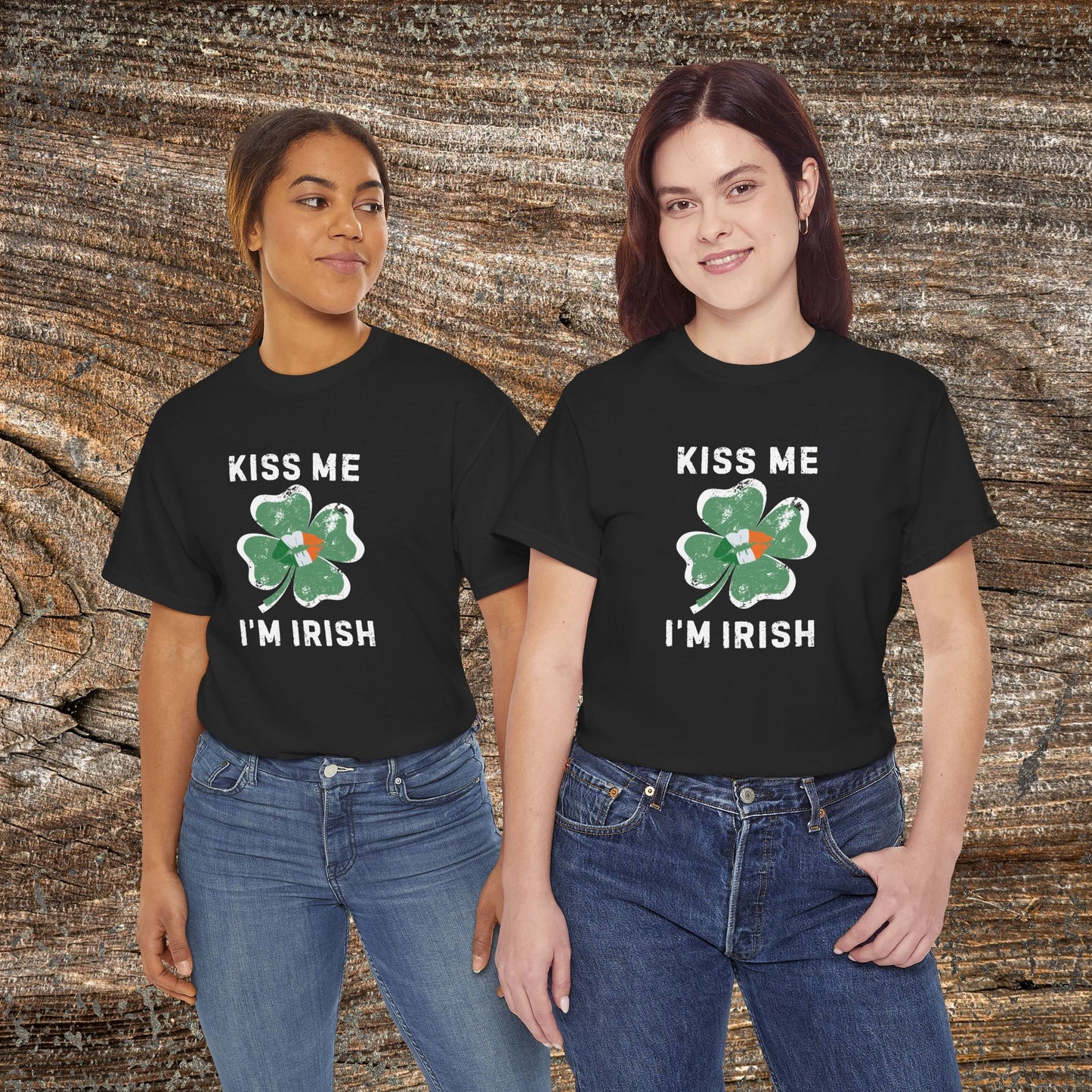 Kiss Me I'm Irish Shamrock Tee | St. Patrick's Day Clover Shirt