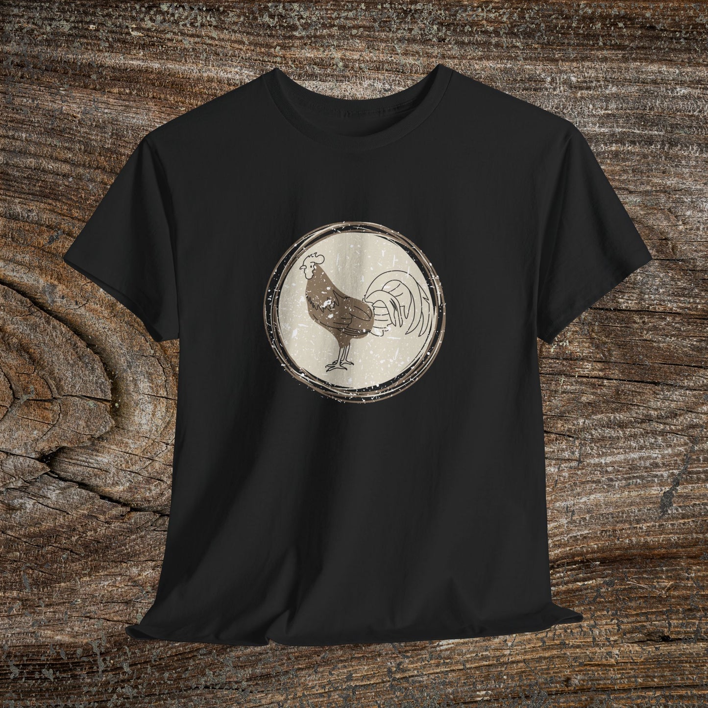 Boho Retro Chicken T-Shirt — Vintage Farmhouse Chicken Tee