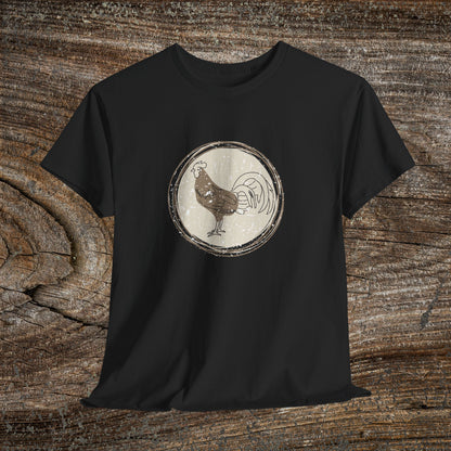Boho Retro Chicken T-Shirt — Vintage Farmhouse Chicken Tee