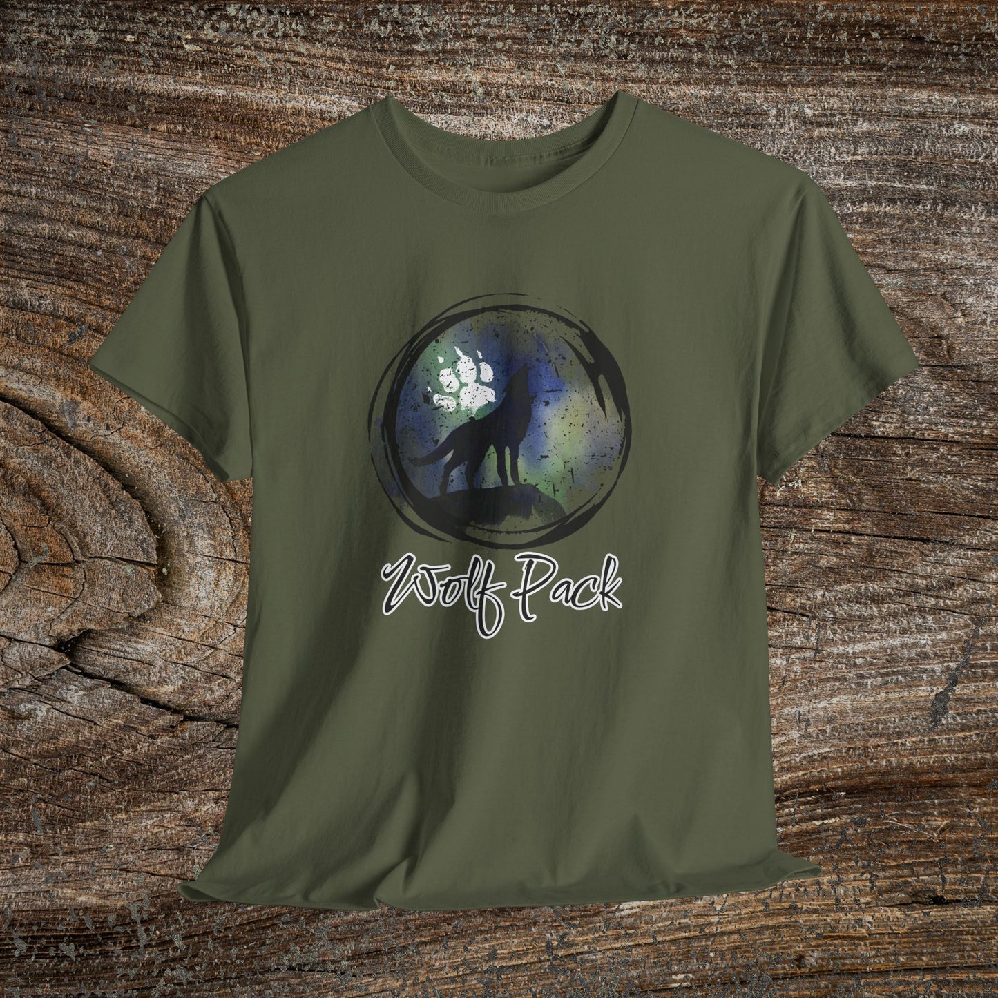 Wolf Pack Grunge Nature T-Shirt