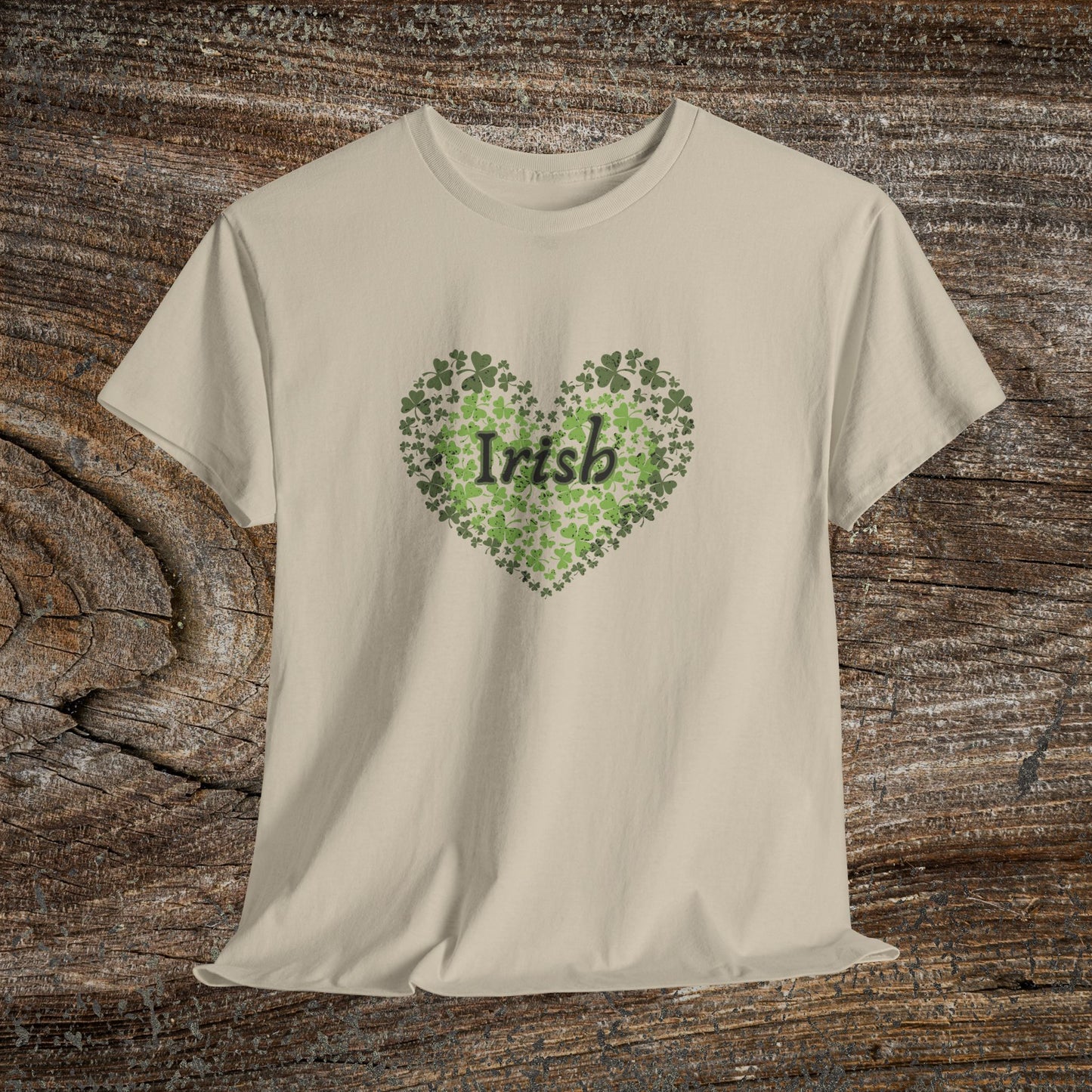 Irish Shamrock Heart T-Shirt | St. Patrick's Day Clover Shirt