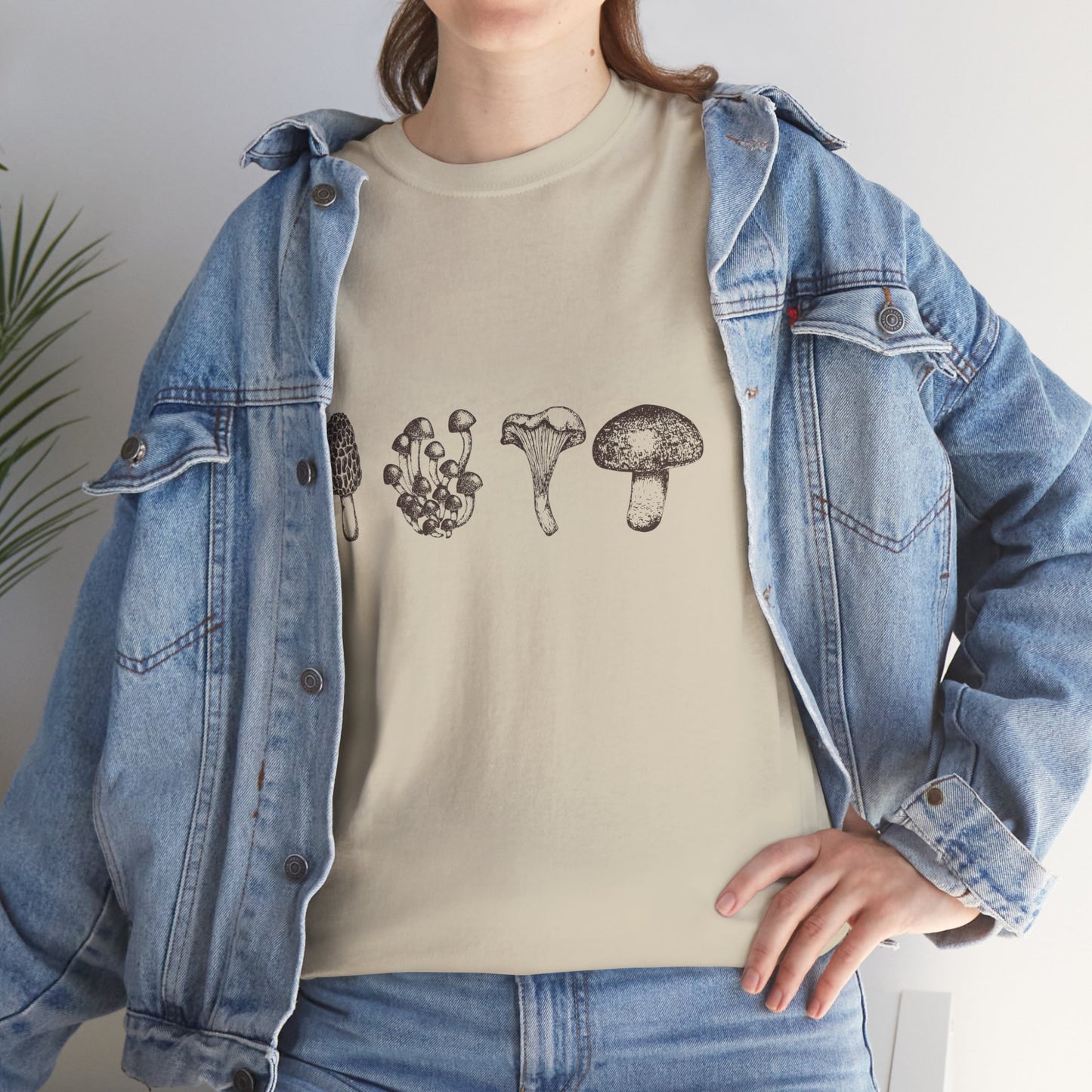 Retro Grunge Mushroom T-Shirt — Vintage Fungi Graphic Tee
