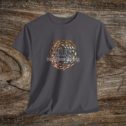 Funny Retro 'M.I.L.F. — Man I Love Fishing' T-Shirt
