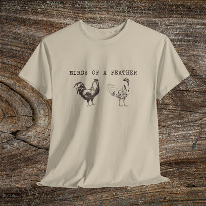 Birds of a Feather Rustic Chicken T-Shirt