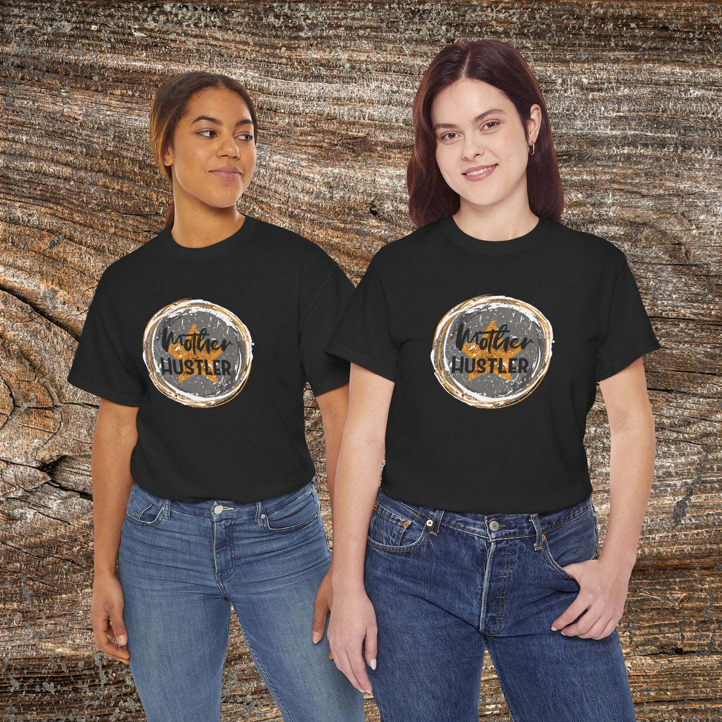 Mother Hustler Mom T-Shirt — Distressed Grunge Gift for Mom