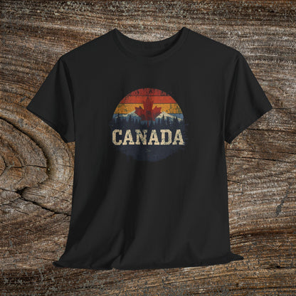 Rustic Canadian Maple Leaf T-Shirt — Distressed Canada Tee