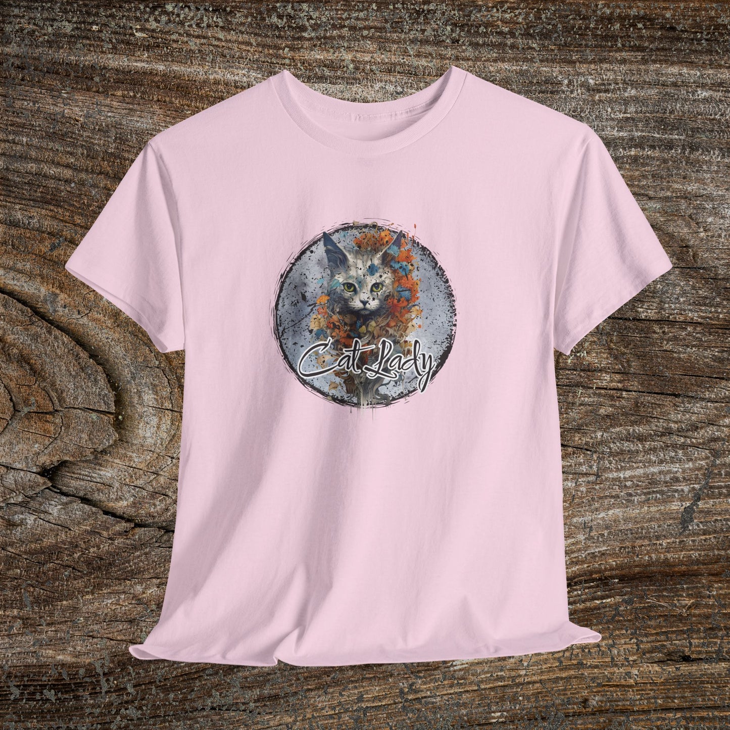 Vintage 'Cat Lady' T-Shirt — Retro Feline Graphic Tee