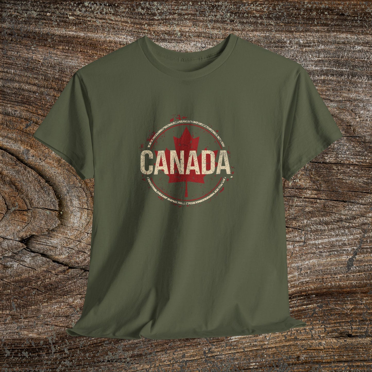 Grunge Canada Maple Leaf T-Shirt — Distressed Canada Tee