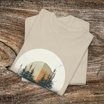 Vintage Mountain Landscape TShirt - Nature Lover Gift