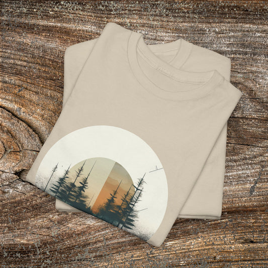 Vintage Mountain Landscape TShirt - Nature Lover Gift