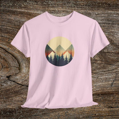 Vintage Mountain Landscape TShirt - Nature Lover Gift