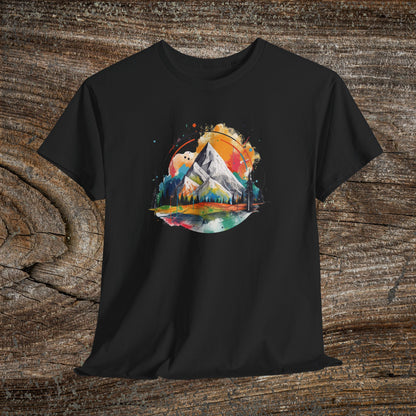 Retro Mountain T-Shirt — Vibrant Vintage Landscape Tee