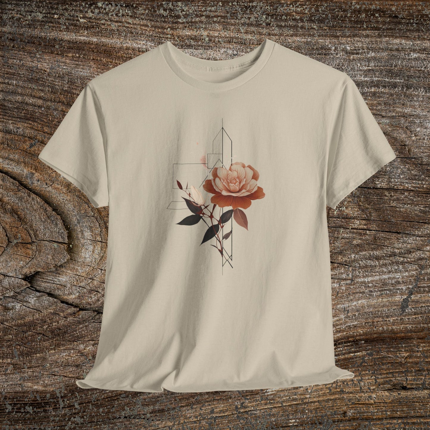 Retro Flower T-Shirt — Vintage Floral Graphic Tee