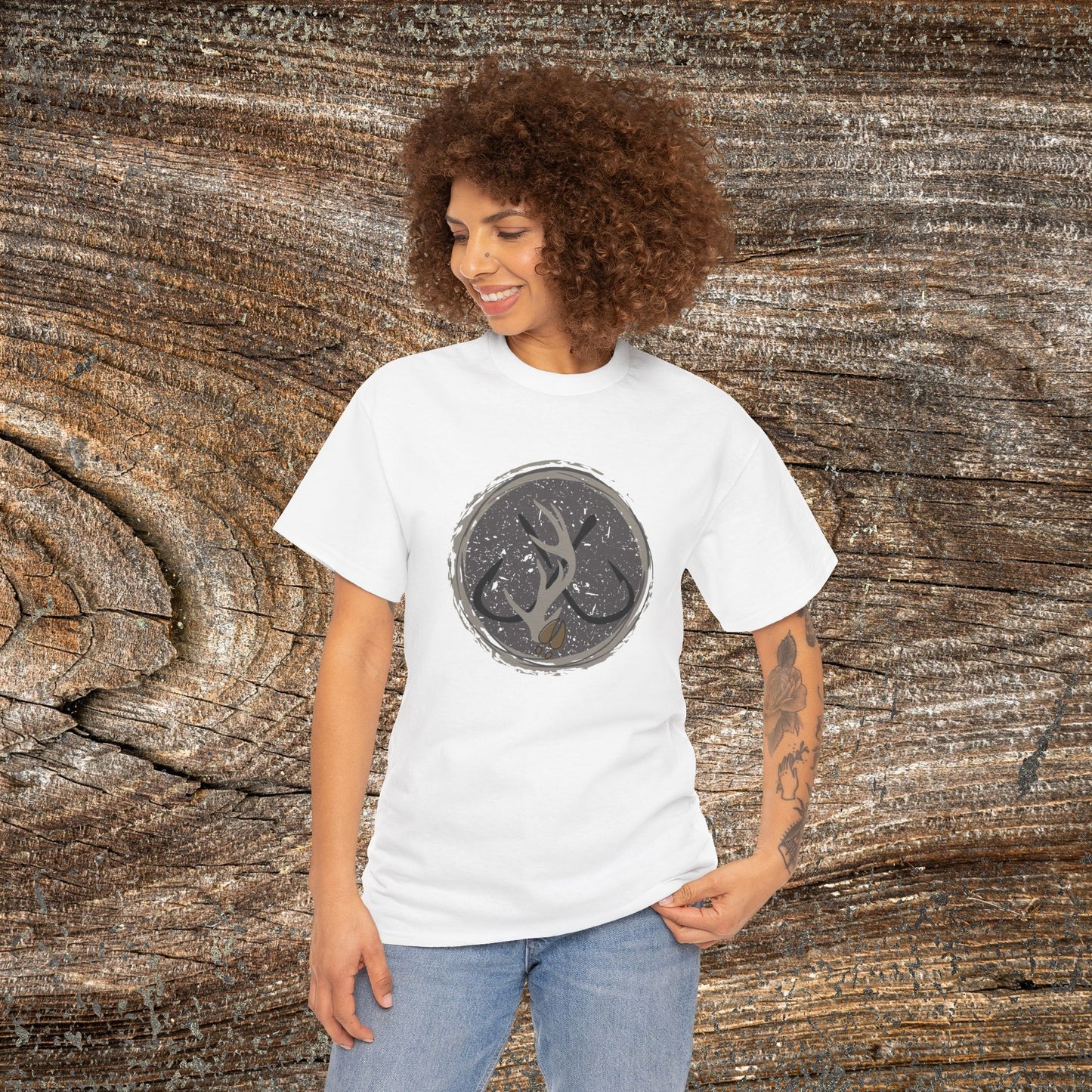 Grunge Hunting & Fishing TShirt - Hunting Fishing Gift