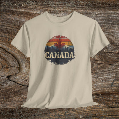 Rustic Canadian Maple Leaf T-Shirt — Distressed Canada Tee