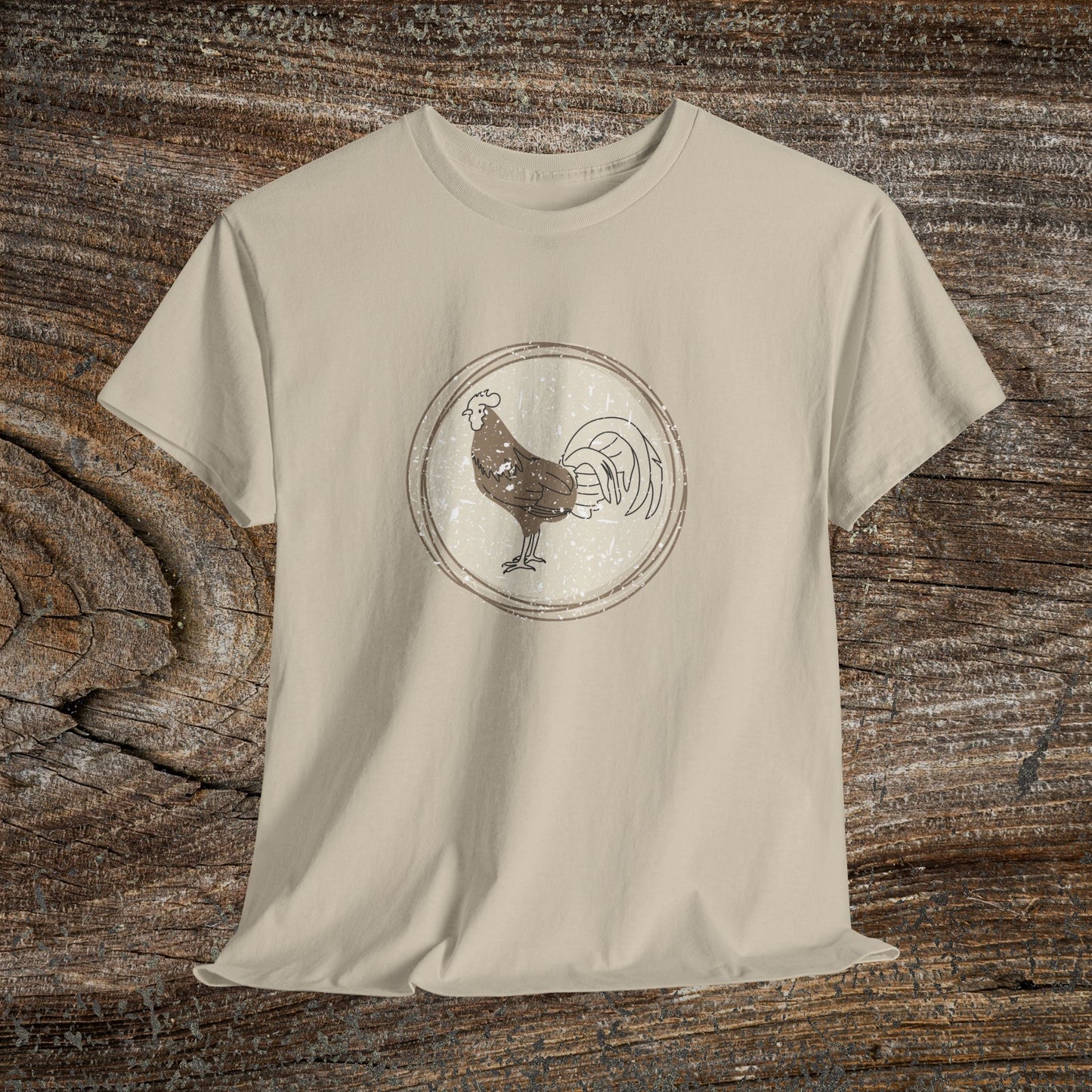 Boho Retro Chicken T-Shirt — Vintage Farmhouse Chicken Tee
