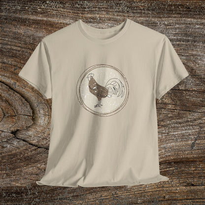 Boho Retro Chicken T-Shirt — Vintage Farmhouse Chicken Tee
