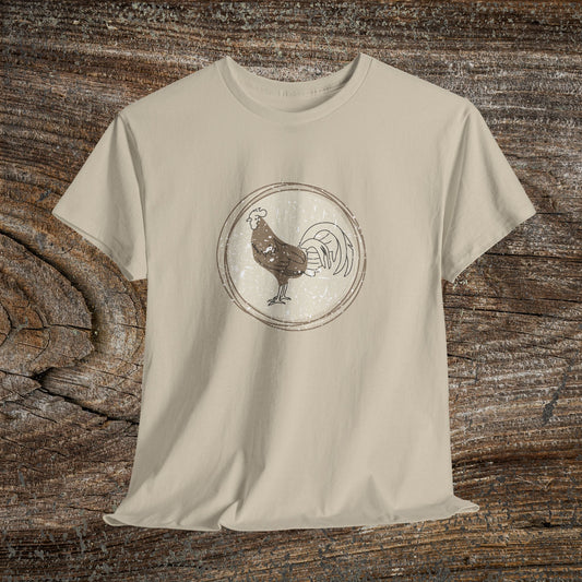 Boho Retro Chicken T-Shirt — Vintage Farmhouse Chicken Tee