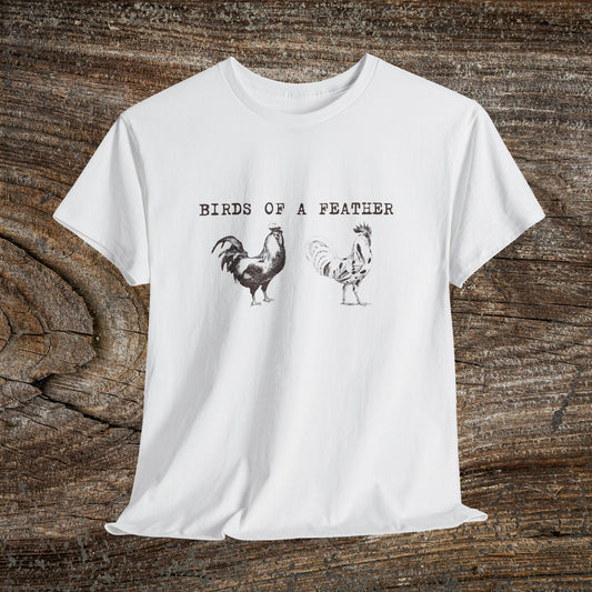 Birds of a Feather Rustic Chicken T-Shirt
