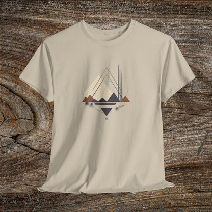 Retro Abstract Mountain Landscape T-Shirt