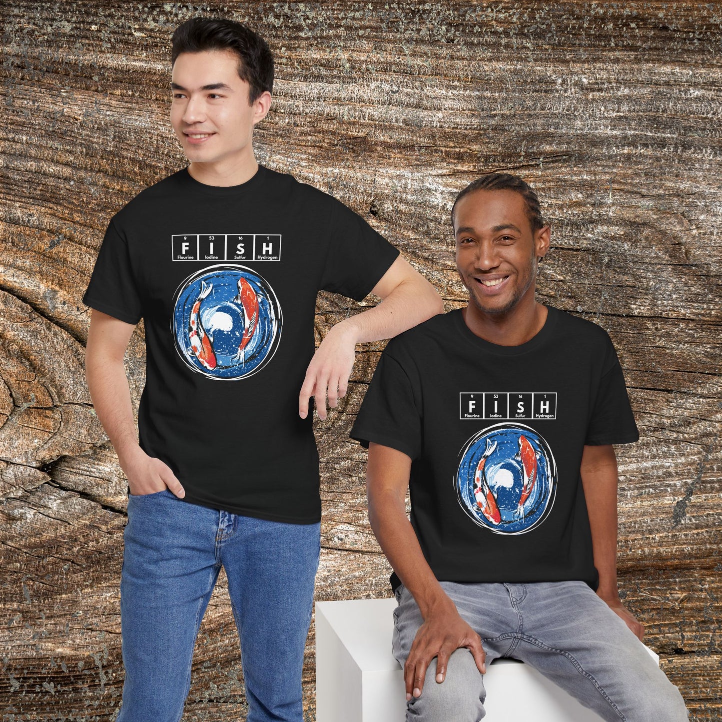 Retro Koi Fish T-Shirt — Grunge Japanese Carp Tee